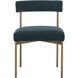 Seneca Antique Brass / Danny Teal Dining Chair, Set Of 2